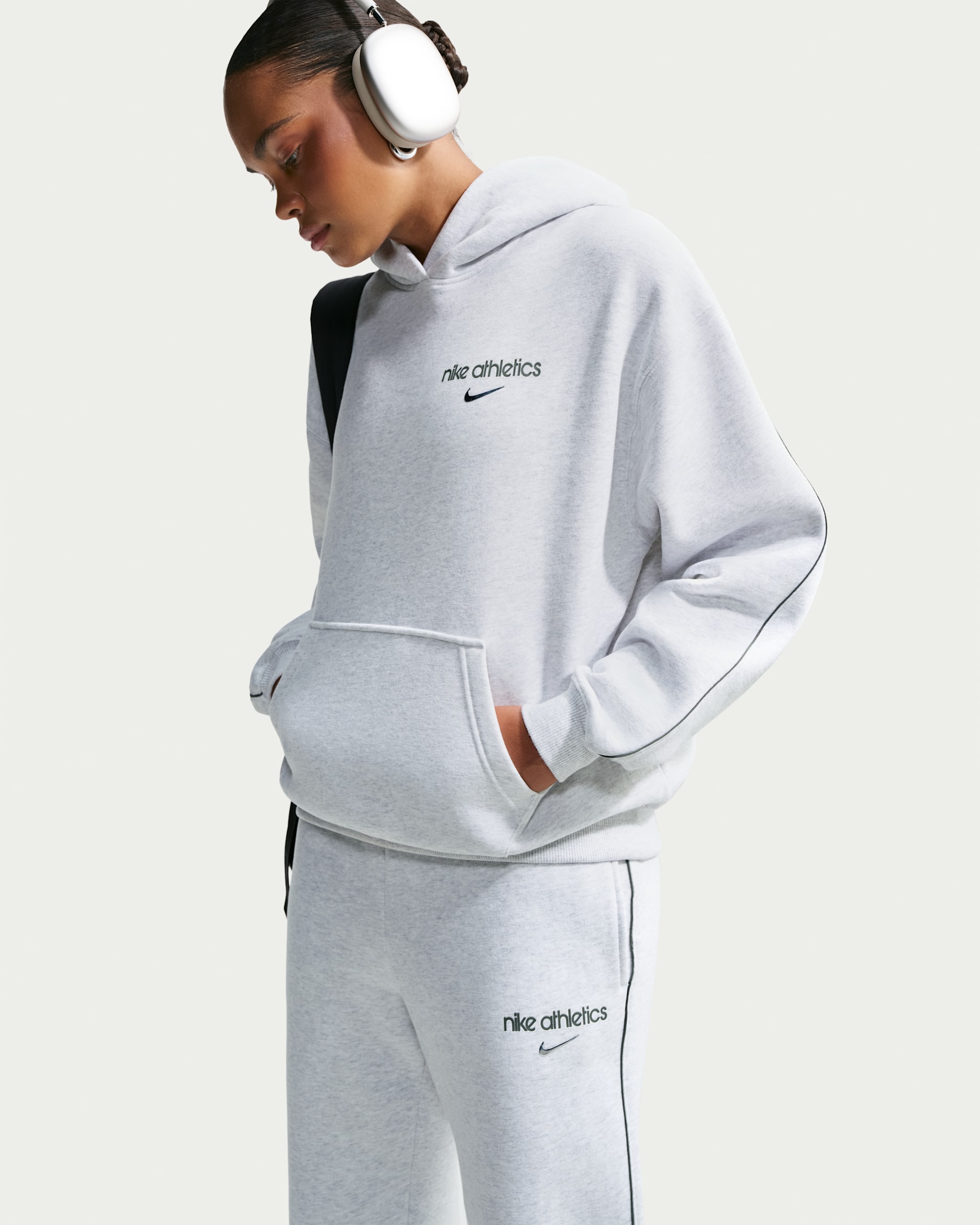 ナイキ スウェット Nike Studio Fleece Medium Weight Women's Oversized Pullover Hoodie